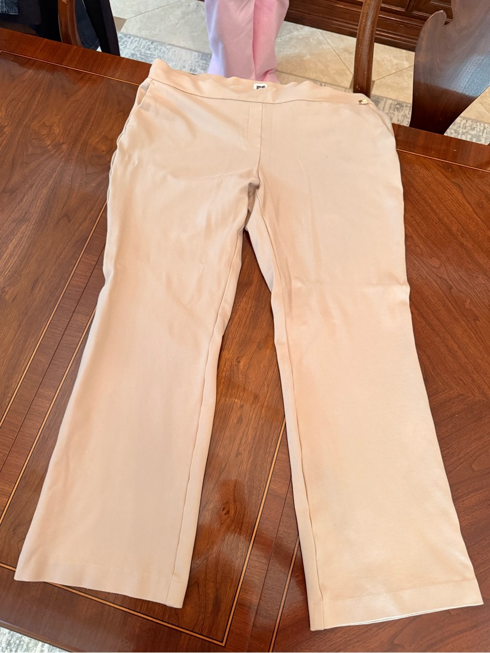 Anne Klein Neutral Beige Leggings